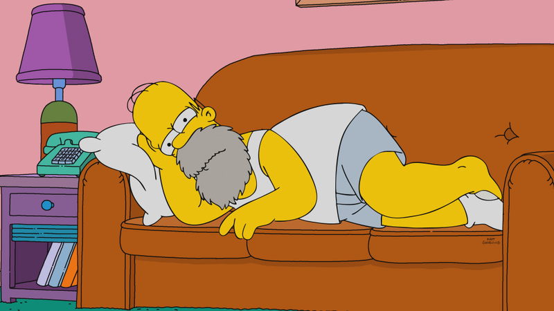 Illustration for article titled Marge and Homer's new self-driving car collides with a moral dilemma in a near-miss Simpsons